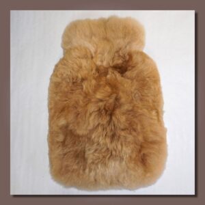 Alpakafell-Wärmflaschenbezug PREMIUM - Braun