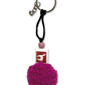 Flauschiger schlüsselanhänger mit Baby-Alpaka