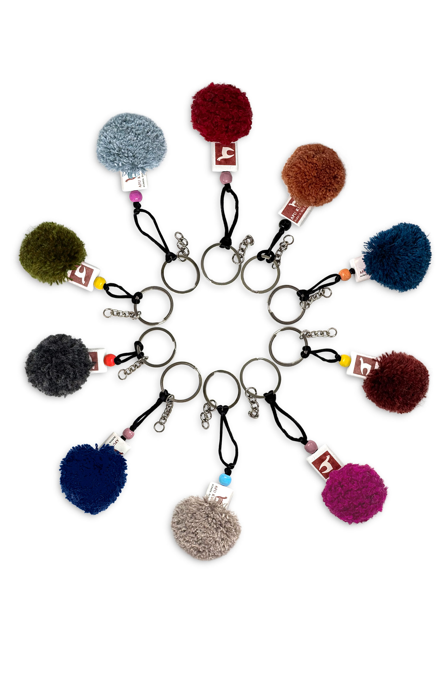 Flauschiger schlüsselanhänger mit Baby-Alpaka – Bild 2