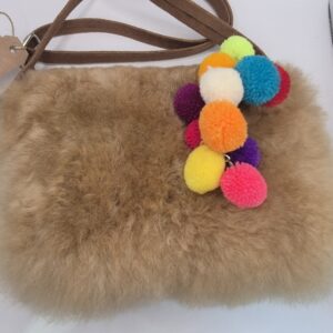 Alpaka-Tasche mit Bommel