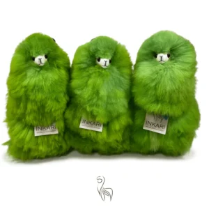 Inkari  – Alpaka Kuscheltier Small (23 cm) - Rainbows Green Apple