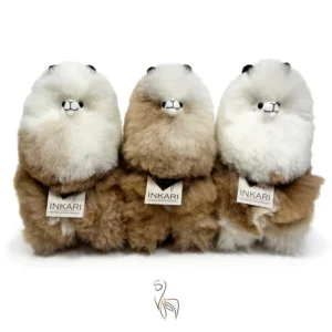 Inkari  – Alpaka Kuscheltier Medium (32 cm) - Honey Latte