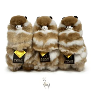 Inkari  – Alpaka Kuscheltier Medium (32 cm) - Zebra