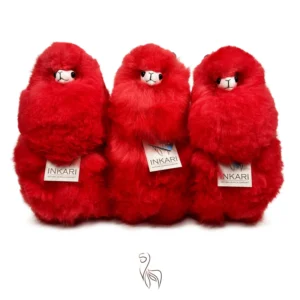 Inkari – Alpaka Kuscheltier Medium (32 cm) – Cherry Pop