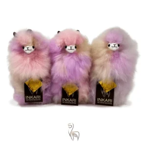 Inkari – Alpaka Kuscheltier Small (23 cm) – Pastel Party