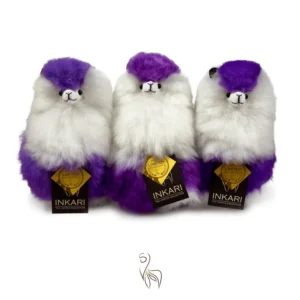 Inkari – Alpaka Kuscheltier Small (23 cm) – Purple Crocus