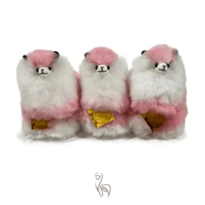 Inkari  – Alpaka Kuscheltier Mini (15 cm) - Pink Crocus