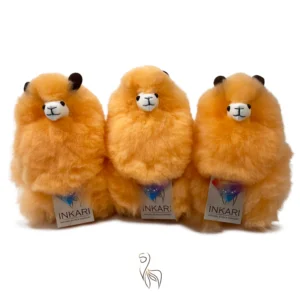 Inkari  – Alpaka Kuscheltier Small (23 cm) - Rainbows Peach