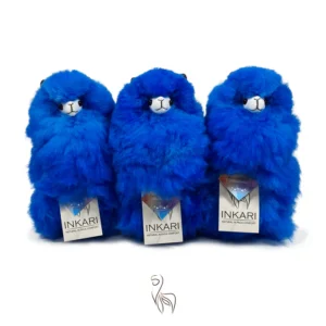 Inkari – Alpaka Kuscheltier Medium (32 cm) – Blueberry Pop