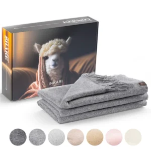 Alpaka Decke – Elegante – Grau