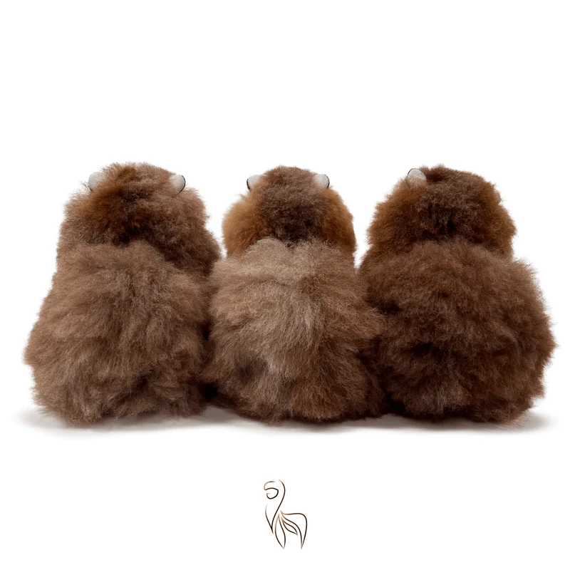 Inkari – Alpaka Kuscheltier Mini (15 cm) - Wild Pecan – Bild 2