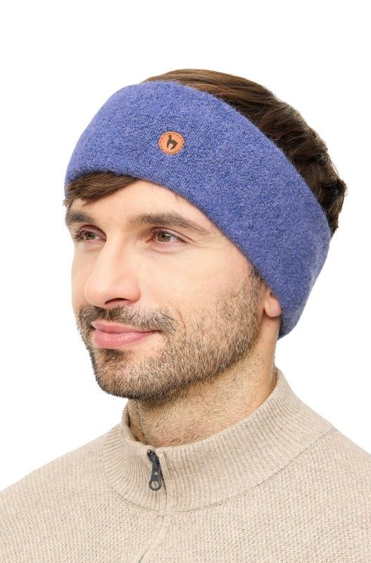 Alpaka Stirnband STRETCH - kornblume – Bild 2