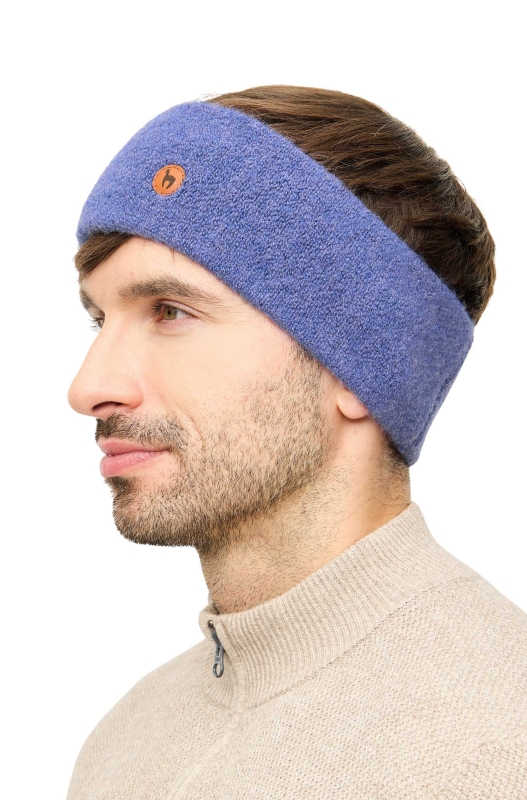 Alpaka Stirnband STRETCH - kornblume – Bild 5