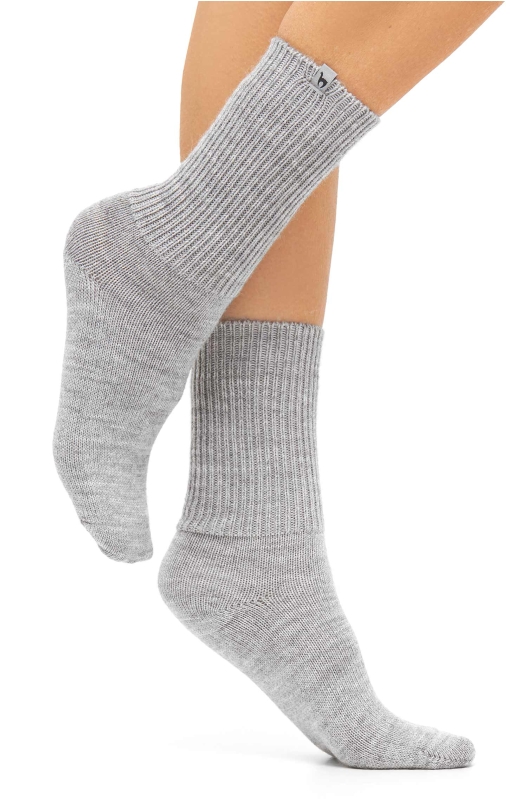 Alpaka Socken SOFT - silbergrau – Bild 4