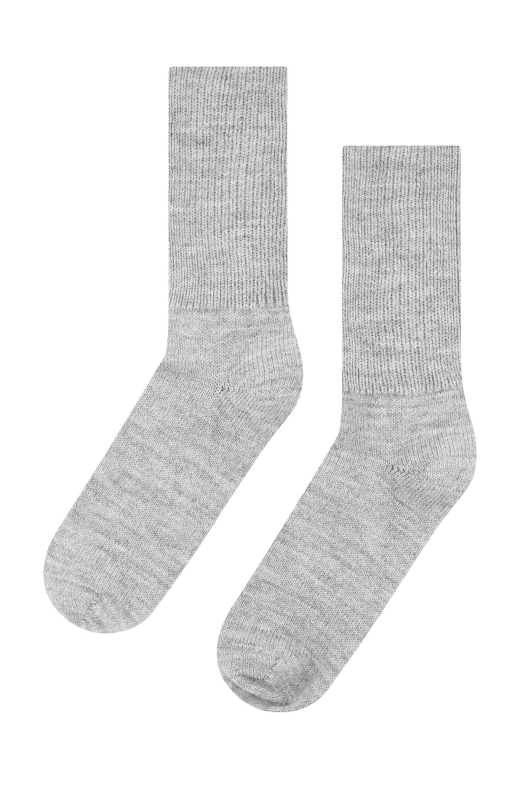 Alpaka Socken SOFT - silbergrau – Bild 5