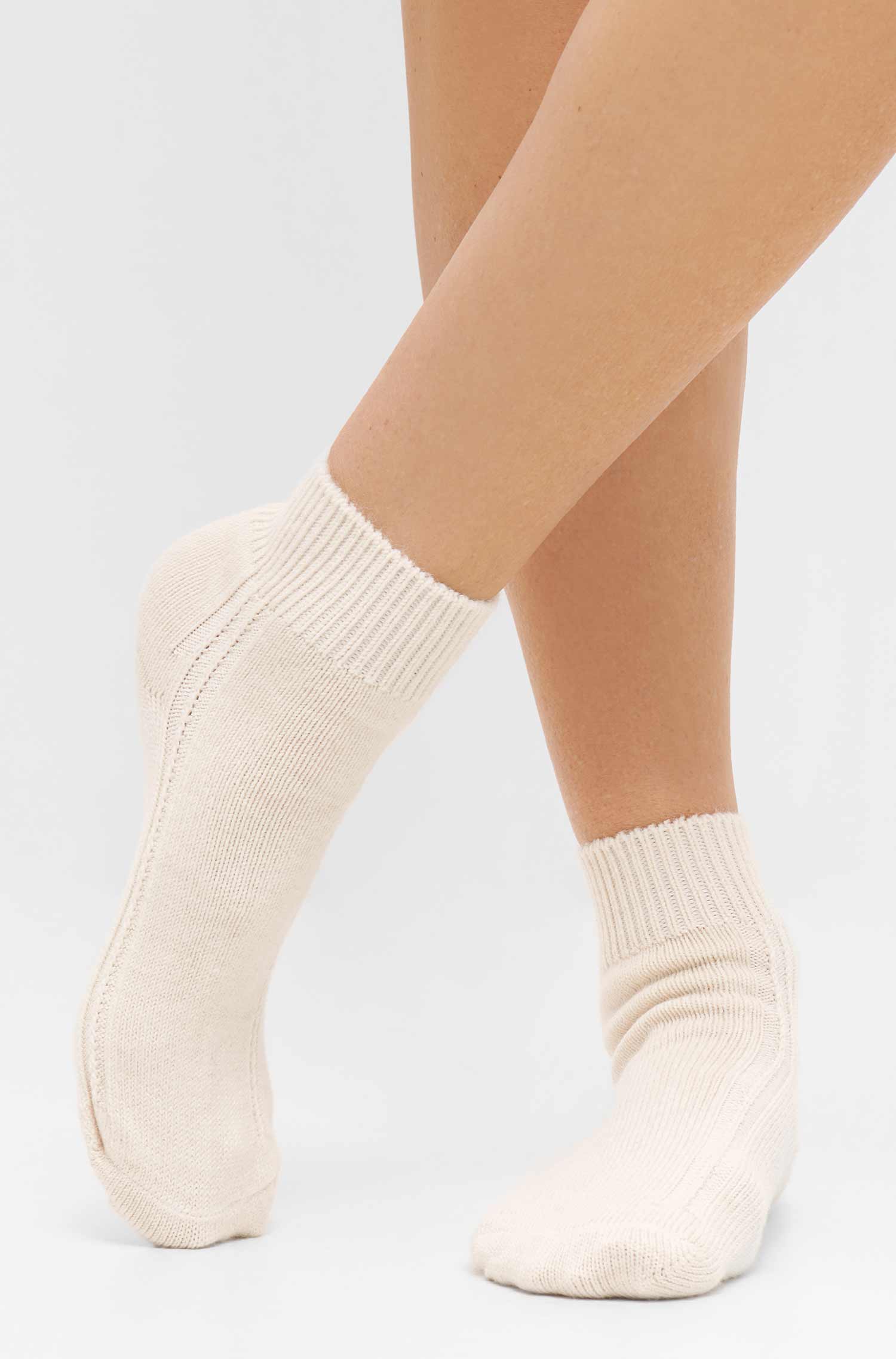 Alpaka WOHLFÜHL Socken - natur – Bild 2