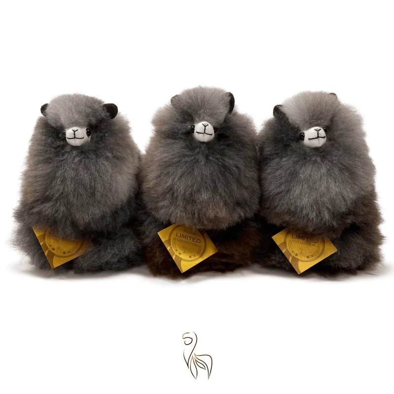 Inkari – Alpaka Kuscheltier Mini (15 cm) - Mountain Wolf