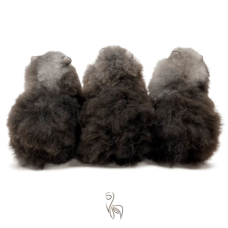 Inkari – Alpaka Kuscheltier Mini (15 cm) - Mountain Wolf – Bild 2