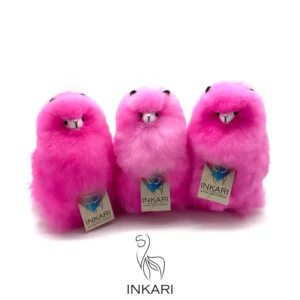 Inkari – Alpaka Kuscheltier Small (23 cm) - Rainbows Cerise