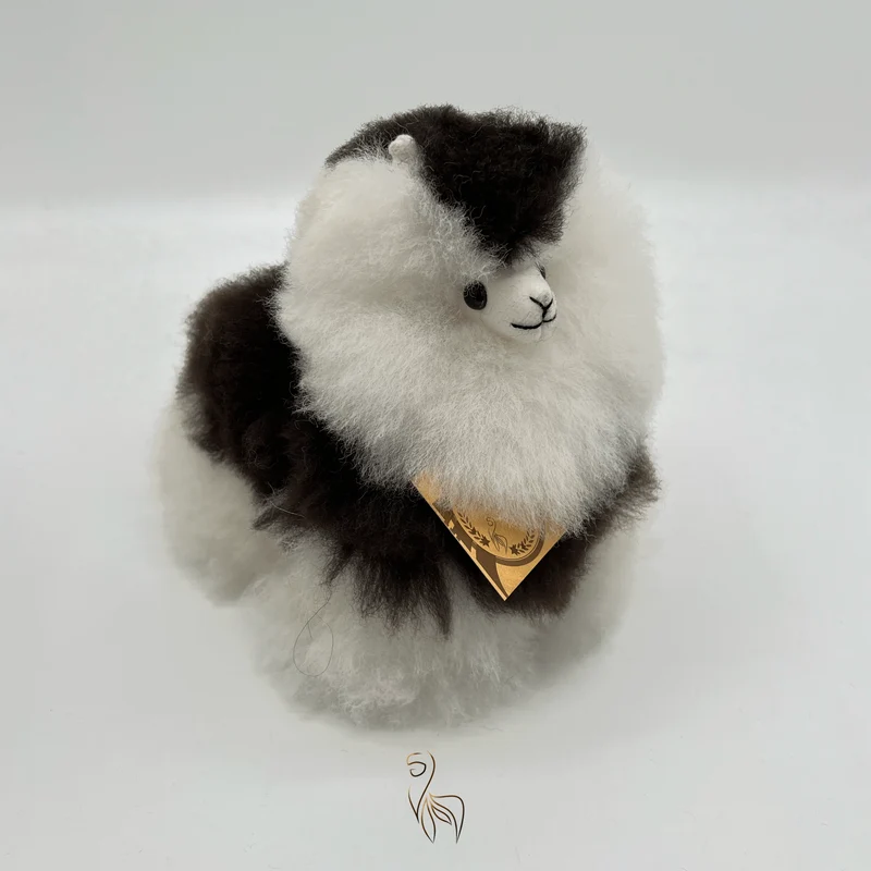 Inkari – Alpaka Kuscheltier Mini (15 cm) - Oreo