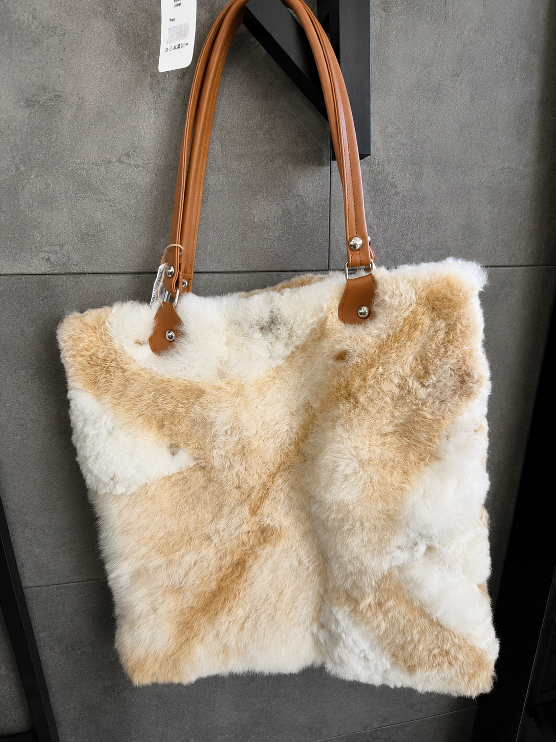 Alpaca Big Bag WeiB/Beige
