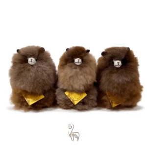 Inkari – Alpaka Kuscheltier Mini (15 cm) - Wild Pecan