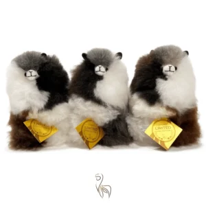 Inkari – Alpaka Kuscheltier Mini (15 cm) -Marble Fox