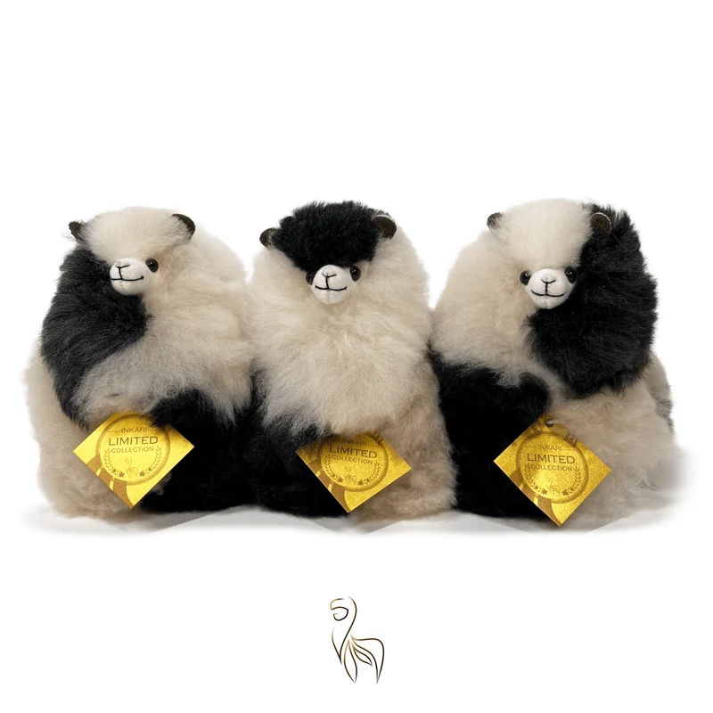 Inkari – Alpaka Kuscheltier Mini (15 cm) - Chestnut Panda
