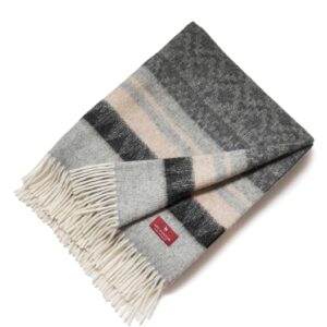 Decke MUNDO - beige/grau