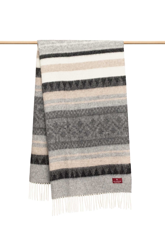 Decke MUNDO - beige/grau – Bild 3