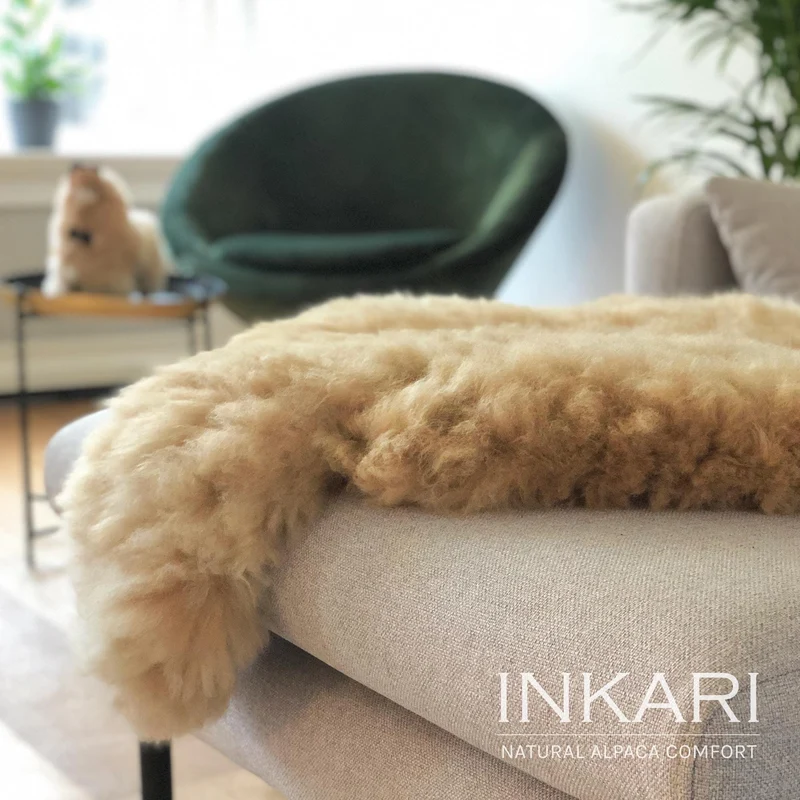 Inkari Alpakafell - Sandstone – Bild 3
