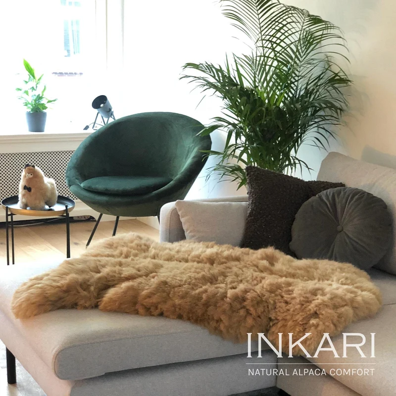 Inkari Alpakafell - Sandstone – Bild 6